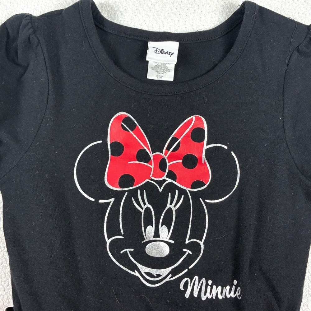 Two Disney Minnie Mouse Tutu Dresses Red Black Sparkles Princess Fairytale 6X - Picture 9 of 12